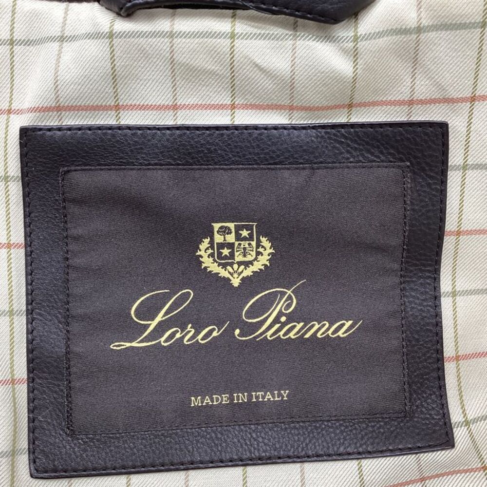 Loro Piana Yabu Hidden-Zipped Jacket in Black Calf Leather - Picture 6 of 8